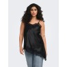 ONLY CARMAKOMA Indona satin blonde Top - Sort