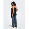 ONLY CARMAKOMA Indona satin blonde Top - Sort