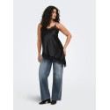 ONLY CARMAKOMA Indona satin blonde Top - Sort