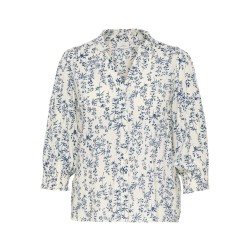 ONLY CARMAKOMA Raya 3/4 top - Jet Stream/ Amy Flower