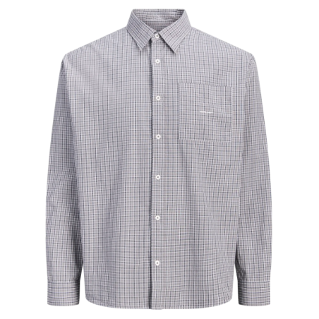 JACK & JONES Legacy loose fit ternet skjorte - Peat