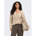ONLY CARMAKOMA Zoey strik cardigan - Woodsmoke