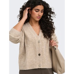 ONLY CARMAKOMA Zoey strik cardigan - Woodsmoke