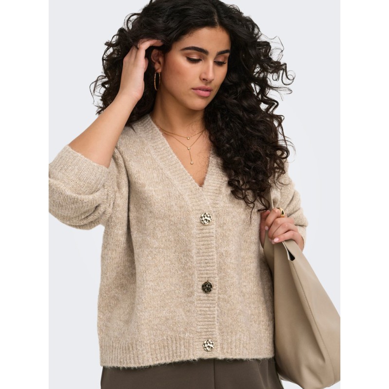 ONLY CARMAKOMA Zoey strik cardigan - Woodsmoke