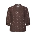 ONLY CARMAKOMA Raya 3/4 top - Deep Mahogany