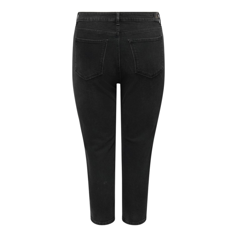 ONLY CARMAKOMA EMILY stretch HW ankel jeans - Washed Black