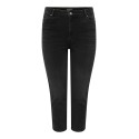 ONLY CARMAKOMA EMILY stretch HW ankel jeans - Washed Black