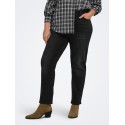 ONLY CARMAKOMA EMILY stretch HW ankel jeans - Washed Black