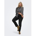 ONLY CARMAKOMA EMILY stretch HW ankel jeans - Washed Black