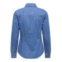 JDY Sandie denim skjorte - Medium Blue Denim