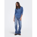JDY Sandie denim skjorte - Medium Blue Denim