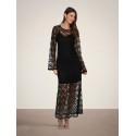 JDY Silvia lace maxi kjole -Black