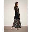 JDY Silvia lace maxi kjole -Black