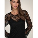 JDY Silvia lace maxi kjole -Black