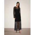 JDY Silvia lace maxi kjole -Black