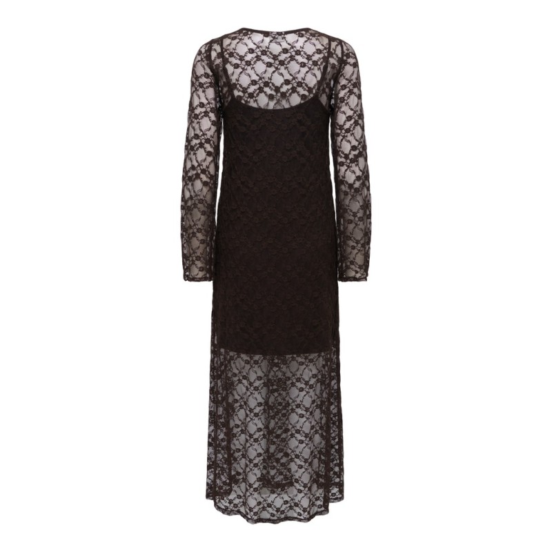 JDY Silvia lace maxi kjole - Mulch