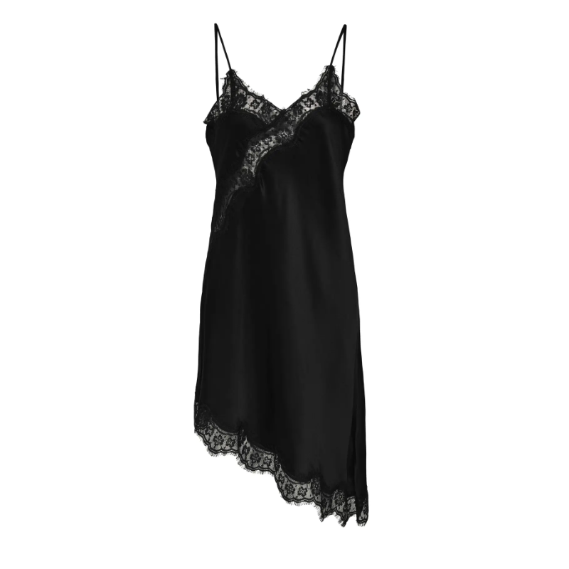 JDY Cally satin singlet kjole - Black
