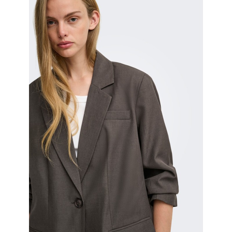 ONLY Linda boyfriend blazer - Chocolate Torte