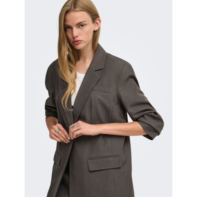 ONLY Linda boyfriend blazer - Chocolate Torte