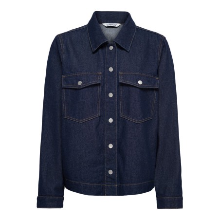 ONLY Belle denim skjorte - Dark Blue Denim