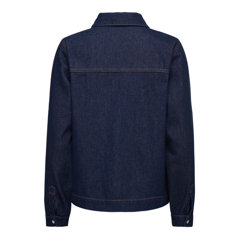 ONLY Belle denim skjorte - Dark Blue Denim