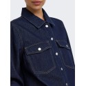 ONLY Belle denim skjorte - Dark Blue Denim