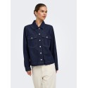 ONLY Belle denim skjorte - Dark Blue Denim