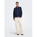 ONLY Belle denim skjorte - Dark Blue Denim