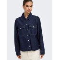ONLY Belle denim skjorte - Dark Blue Denim