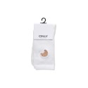 ONLY Sophia Tennis Strømper - Cloud Dancer/Crossiant