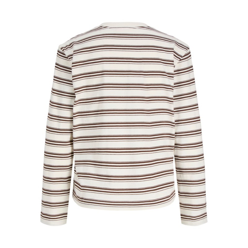 JJXX Sophia boxy langærmet T-shirt - Carafe/ Vanilla