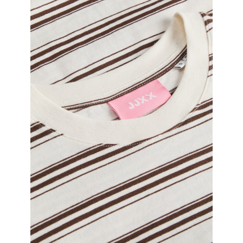 JJXX Sophia boxy langærmet T-shirt - Carafe/ Vanilla