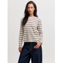 JJXX Sophia boxy langærmet T-shirt - Carafe/ Vanilla