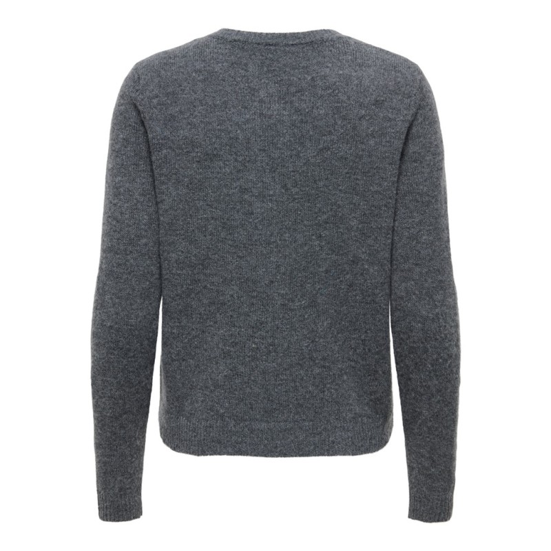 ONLY Olivia langærmet strik cardigan - Dark Grey Melange