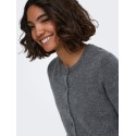 ONLY Olivia langærmet strik cardigan - Dark Grey Melange