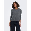 ONLY Olivia langærmet strik cardigan - Dark Grey Melange