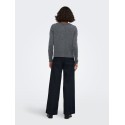 ONLY Olivia langærmet strik cardigan - Dark Grey Melange
