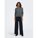 ONLY Olivia langærmet strik cardigan - Dark Grey Melange