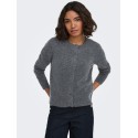 ONLY Olivia langærmet strik cardigan - Dark Grey Melange
