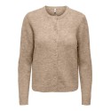 ONLY Olivia langærmet strik cardigan - Humus