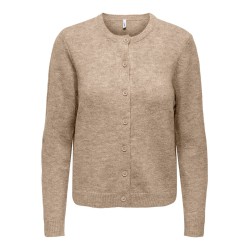 ONLY Olivia langærmet strik cardigan - Humus