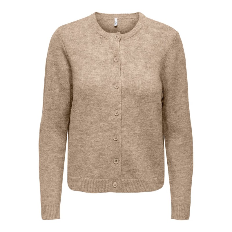 ONLY Olivia langærmet strik cardigan - Humus