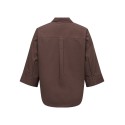 ONLY CARMAKOMA Saja Keri 3/4 skjorte - Coffee Bean