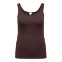 ONLY CARMAKOMA Time tank top - Coffee Bean