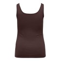 ONLY CARMAKOMA Time tank top - Coffee Bean