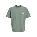 JACK & JONES PLUS Norrebro typo T-shirt - Laurel Wreath