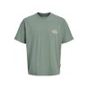 JACK & JONES PLUS Norrebro typo T-shirt - Laurel Wreath