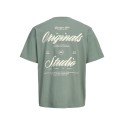 JACK & JONES PLUS Norrebro typo T-shirt - Laurel Wreath
