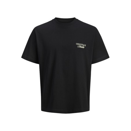 JACK & JONES PLUS Norrebro typo T-shirt - Black