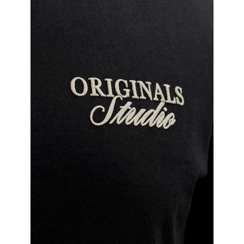 JACK & JONES PLUS Norrebro typo T-shirt - Black
